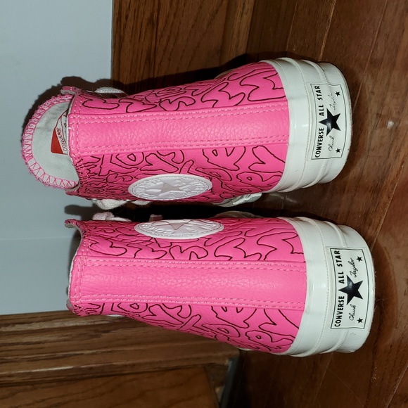 Converse Chuck 70 All Star High Top. Pink leather Sneaker. Womens 8. Men's 6 - Picture 4 of 13